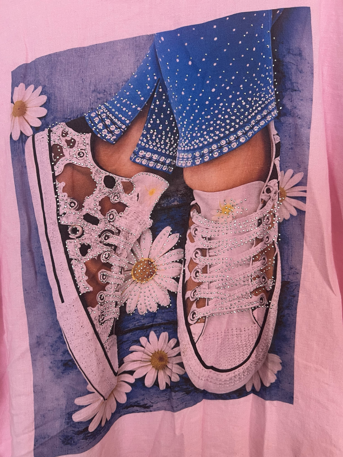 Shirt " Glitzer & Sneaker Vibes " rosa