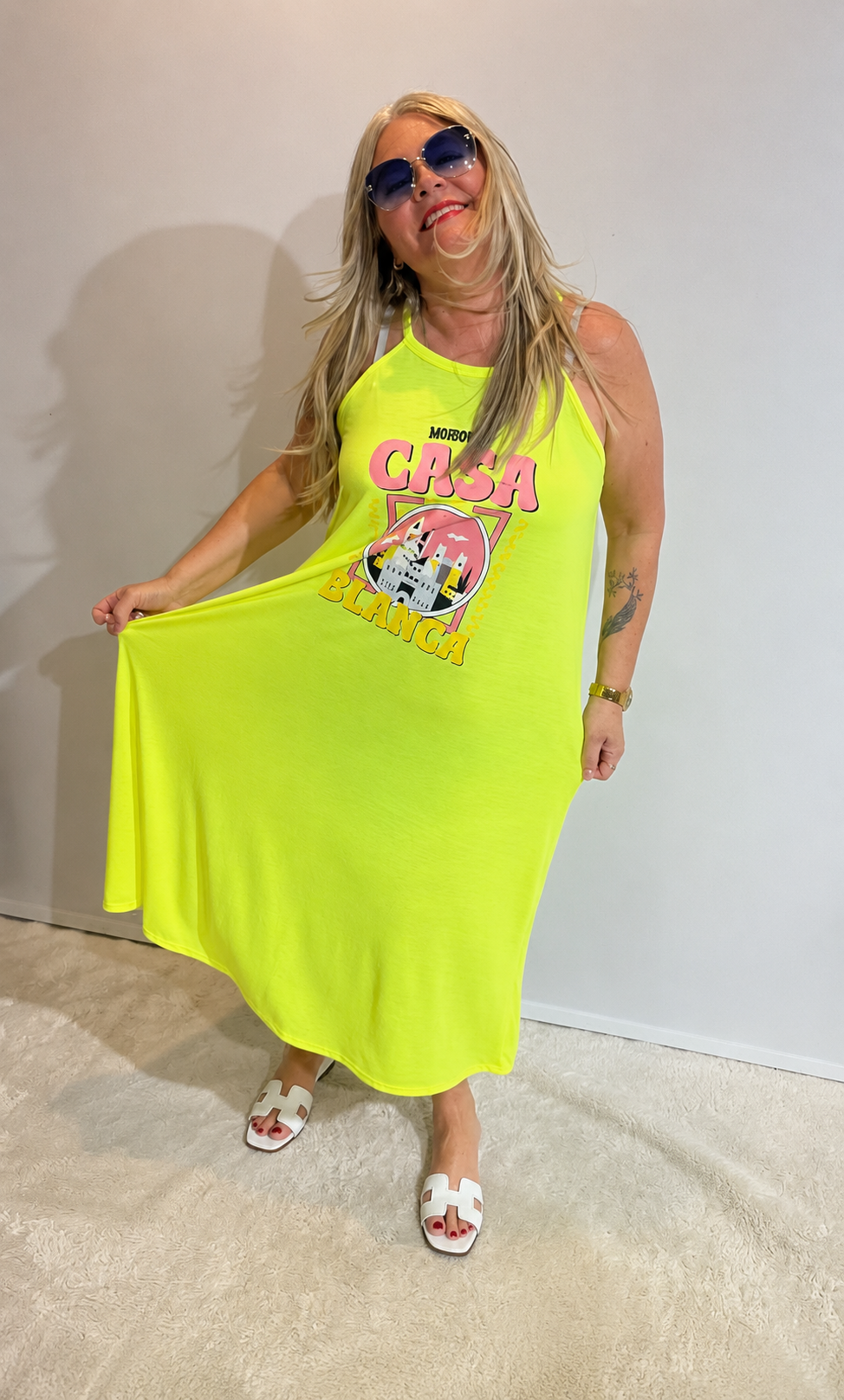 Kleid " NEON LOVE " gelb