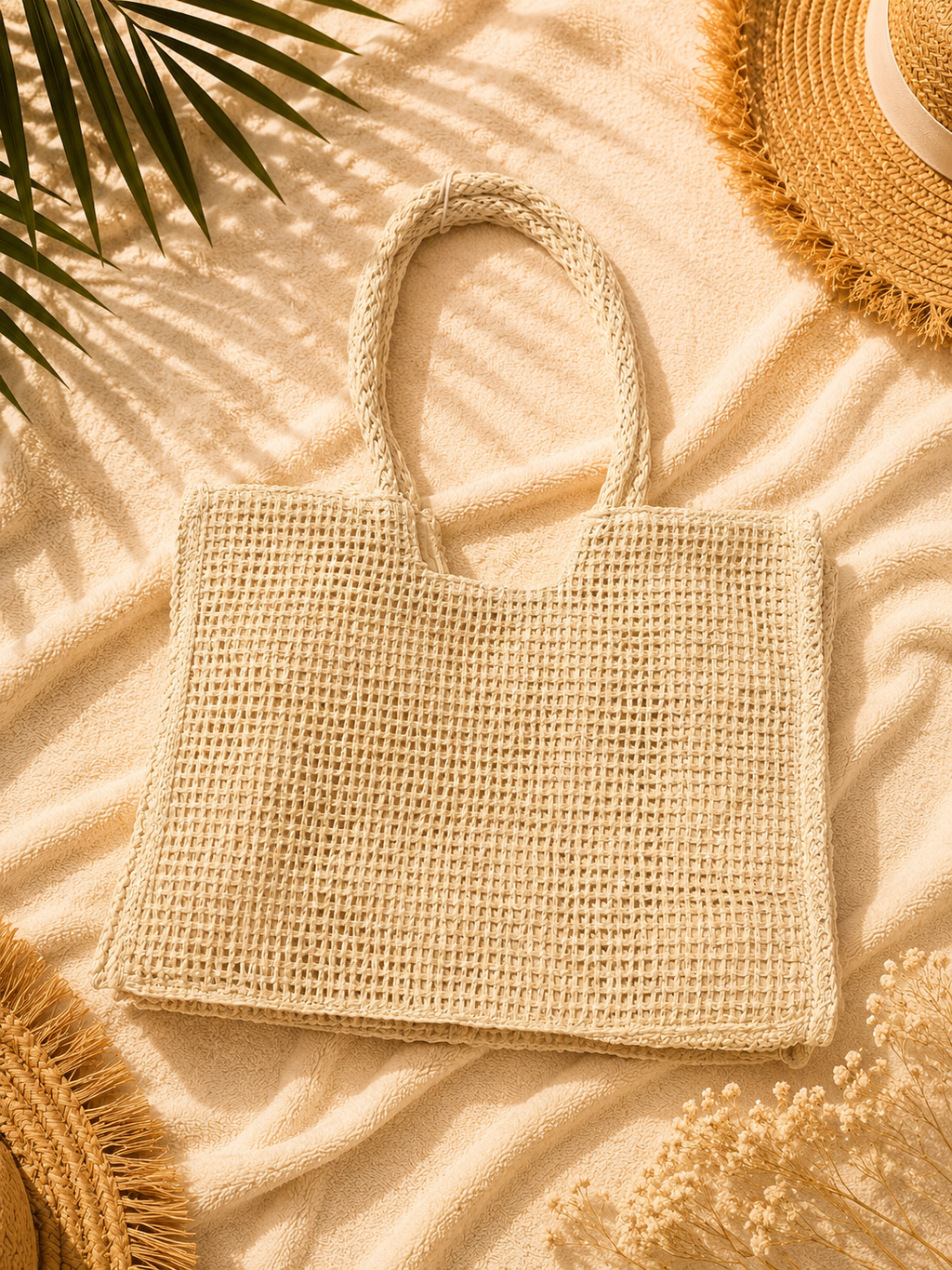 Tasche Boho " Miami Beach " Beige