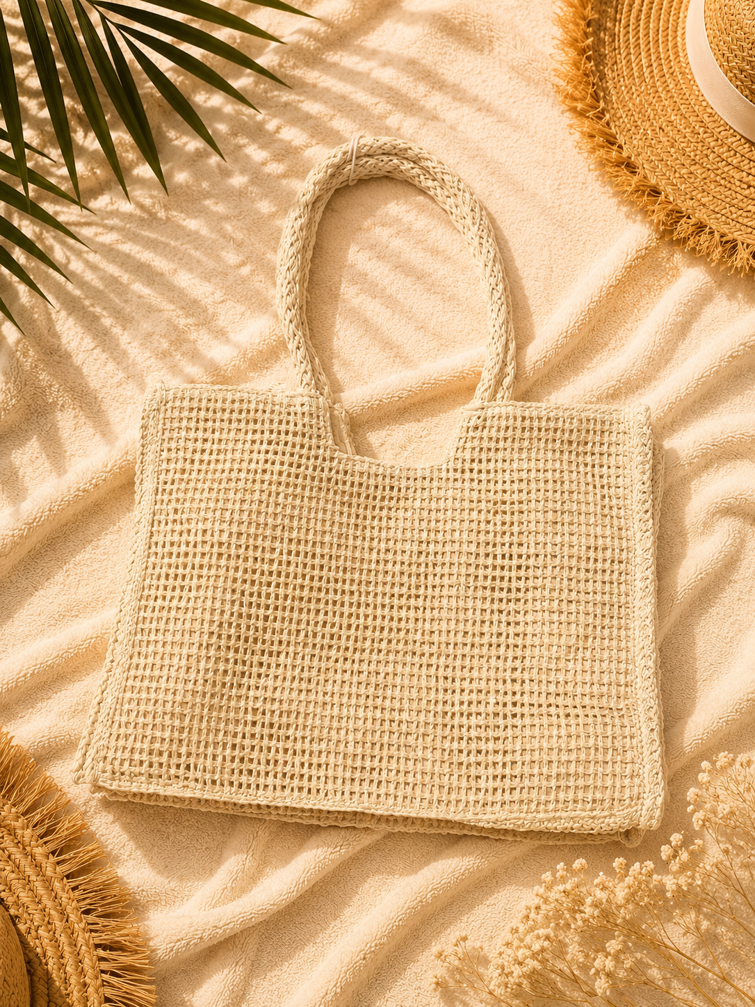 Tasche Boho " Miami Beach " Beige