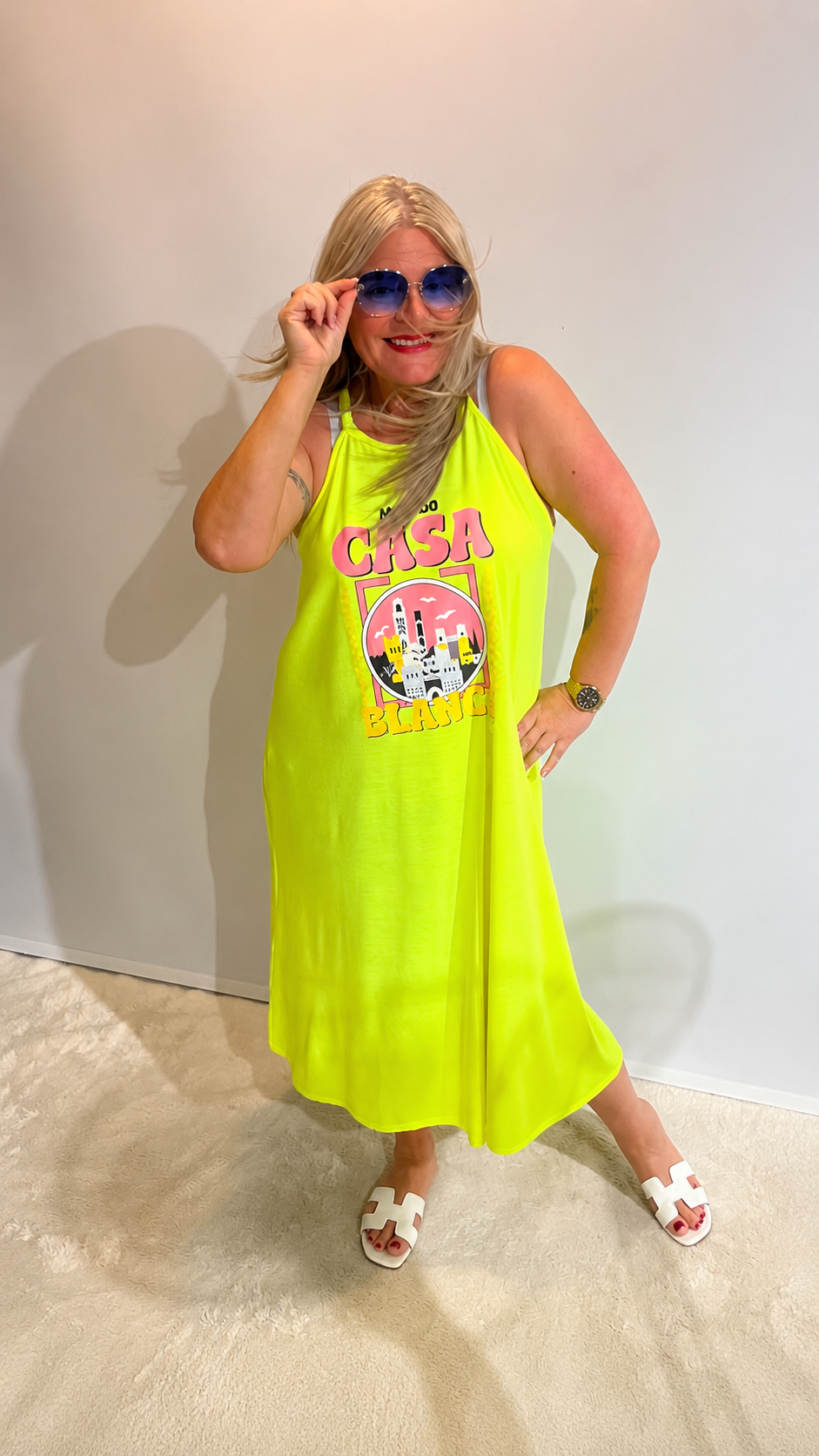 Kleid " NEON LOVE " gelb