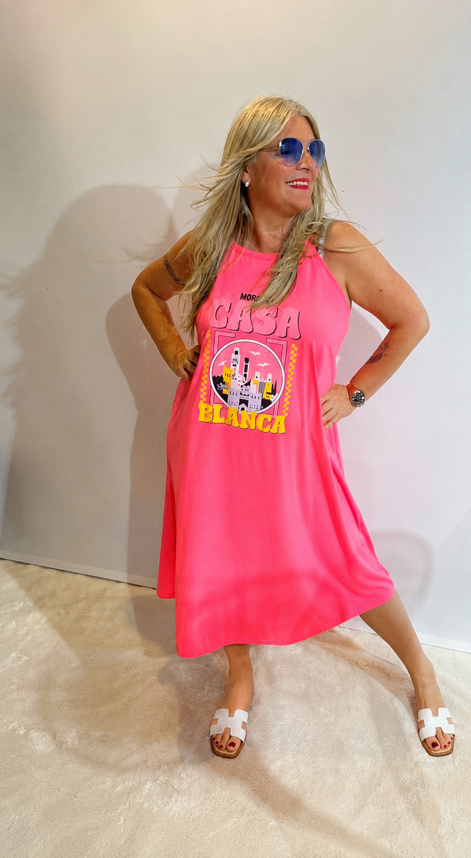 Kleid " NEON LOVE" pink