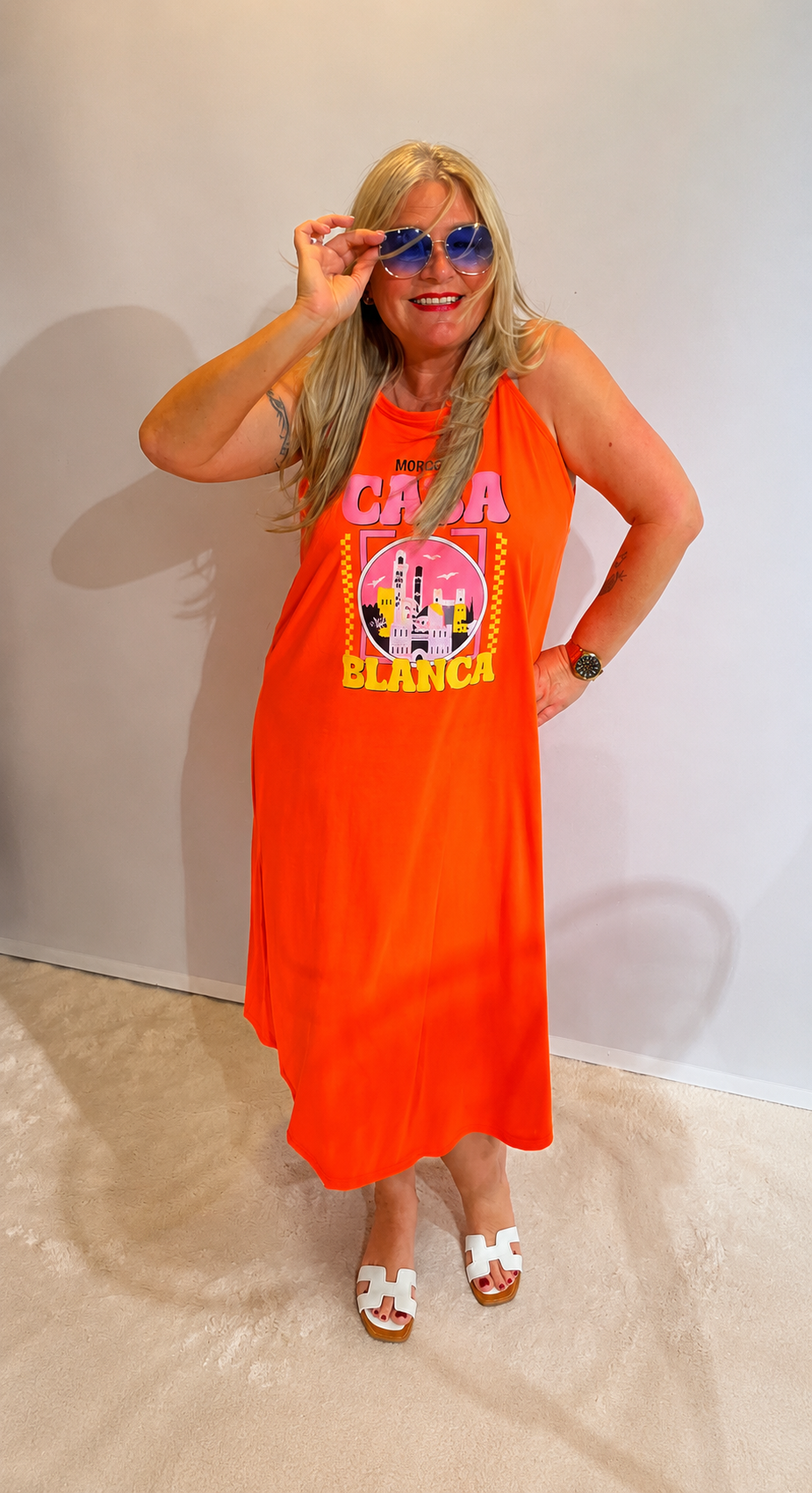 Kleid " NEON LOVE " orange