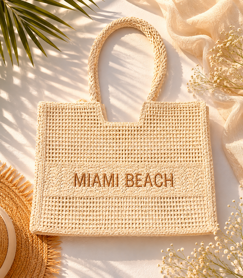 Tasche Boho " Miami Beach " Beige