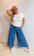 Lässige Culotte - Hose jeansoptik