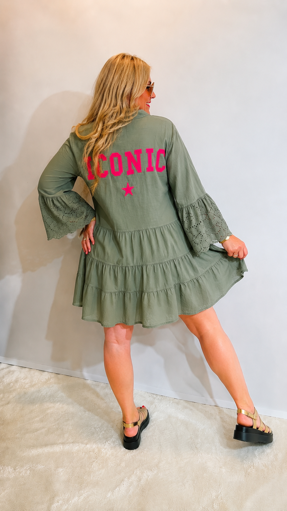 Kleid " ICONIC" Khaki Edition