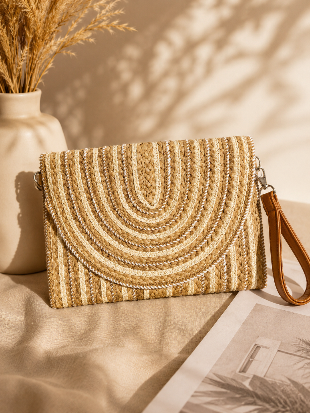 Tasche " Boho " in Flechttechnik