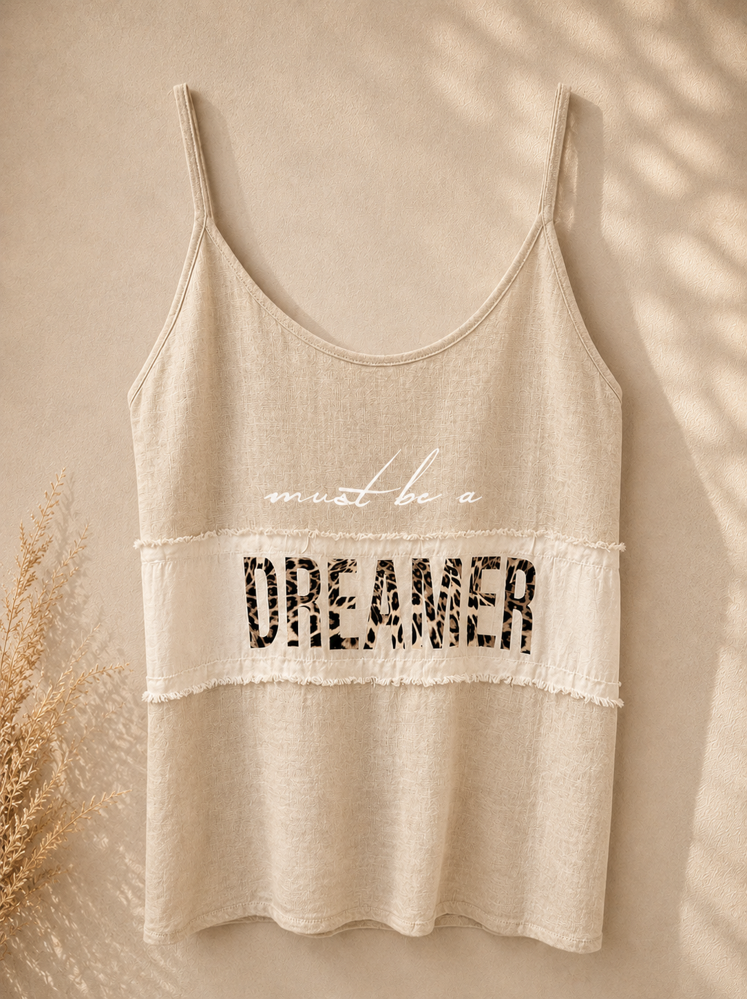 Top " Dreamer " Beige