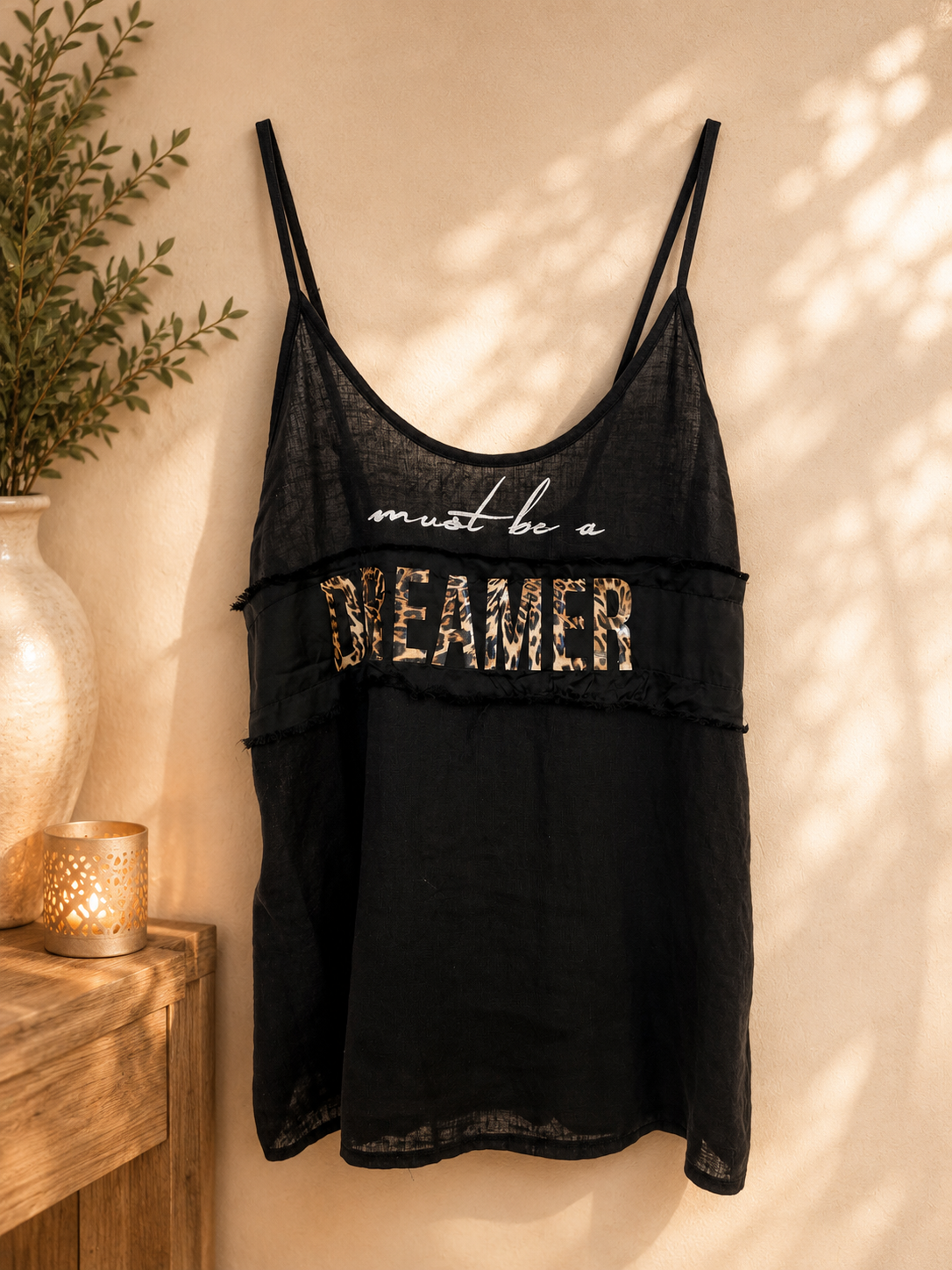 Top " Dreamer " Schwarz